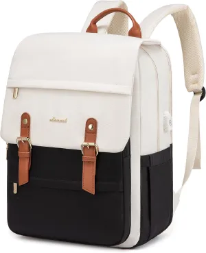 LOVEVOOK Laptop Backpack for Women Vintage Travel Backpack Purse Airline Approved 15.6 Inch Large Computer Backpack Fashion Teacher Nurse Bag for Work Business College