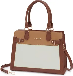 LOVEVOOK Purses and Handbags for Women, Tote Shoulder Bag Satchel Black Purse and PU Leather Top Handle for ladies