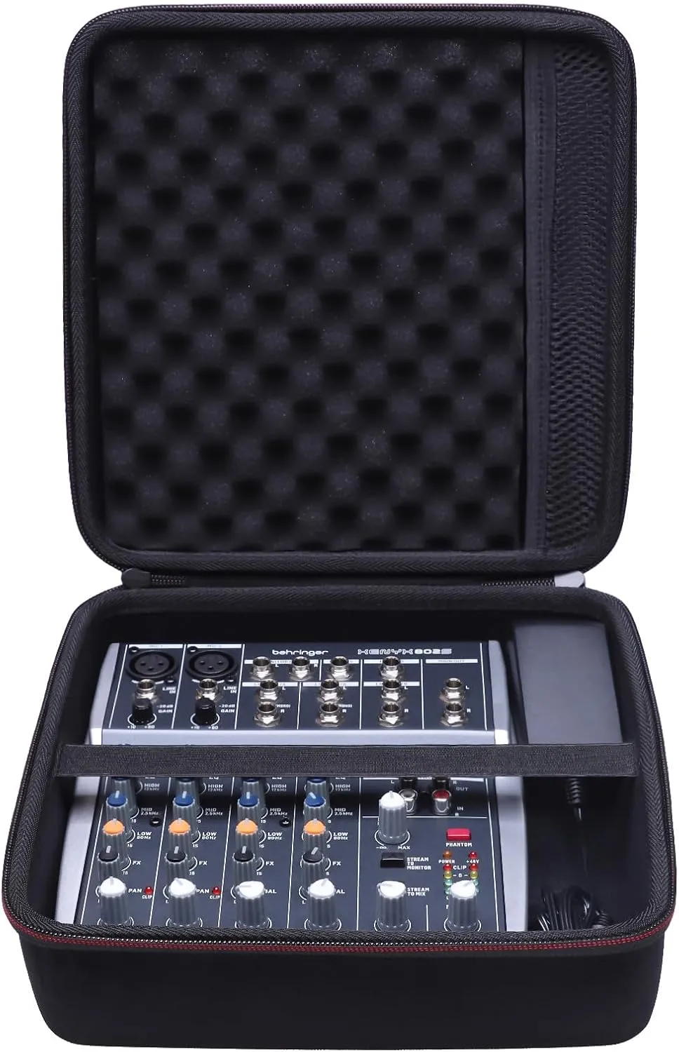 LTGEM Hard Mixer Case for Behringer Xenyx 802S, YAMAHA MG06 / MG06X / AG03MK2 Compact Streaming Mixer, Travel Protective Carrying Storage Bag