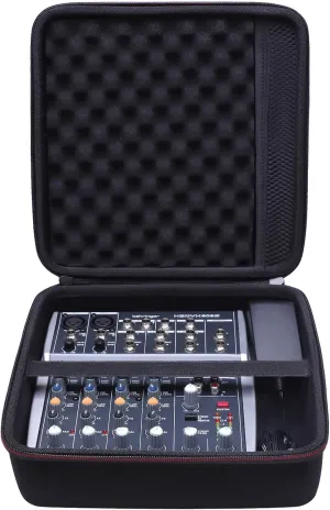 LTGEM Hard Mixer Case for Behringer Xenyx 802S, YAMAHA MG06 / MG06X / AG03MK2 Compact Streaming Mixer, Travel Protective Carrying Storage Bag
