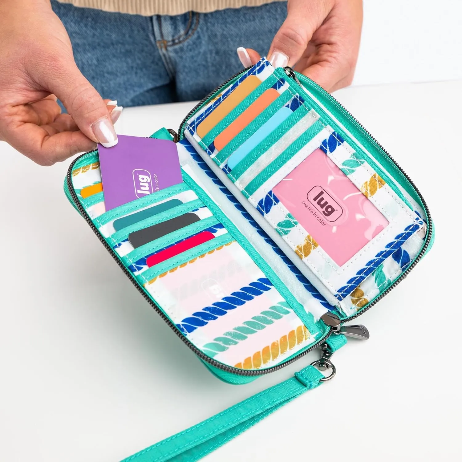 Lug Whirly RFID Wristlet Wallet
