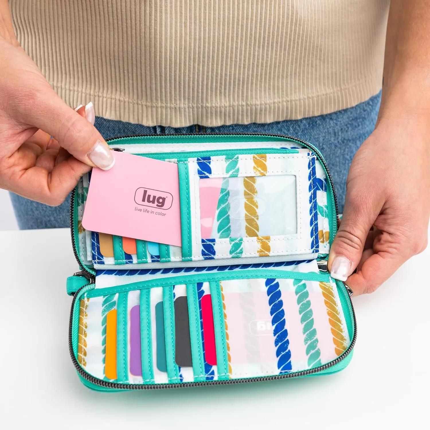 Lug Whirly RFID Wristlet Wallet