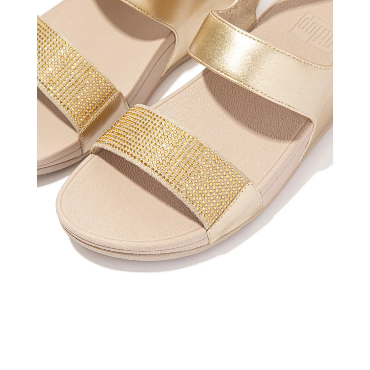 LULU Crystal Back-Strap Sandals
