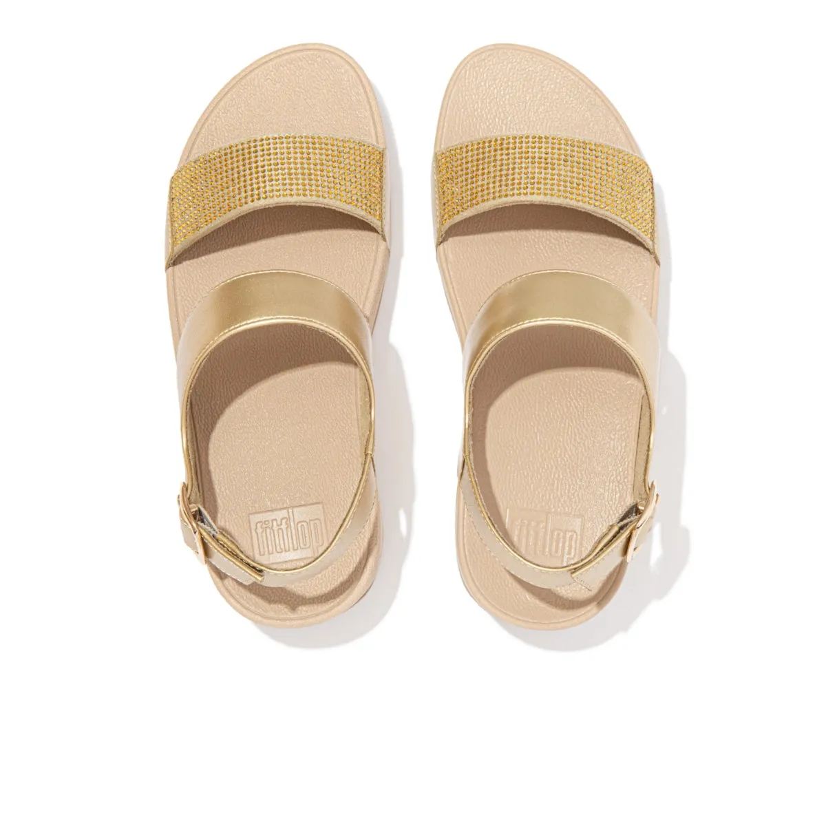 LULU Crystal Back-Strap Sandals