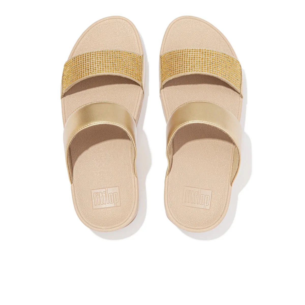 LULU Crystal Embellished Slides
