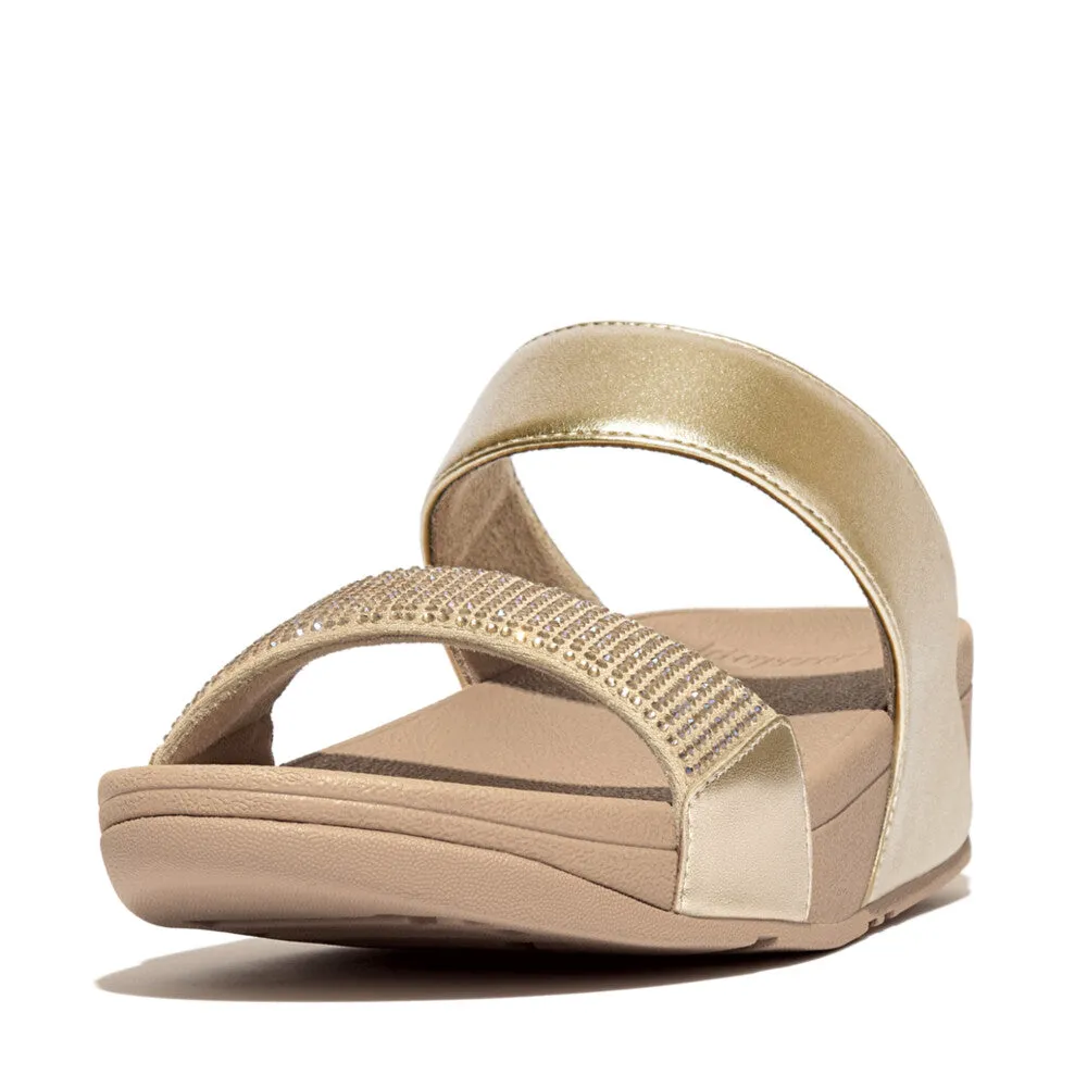 LULU Crystal Embellished Slides