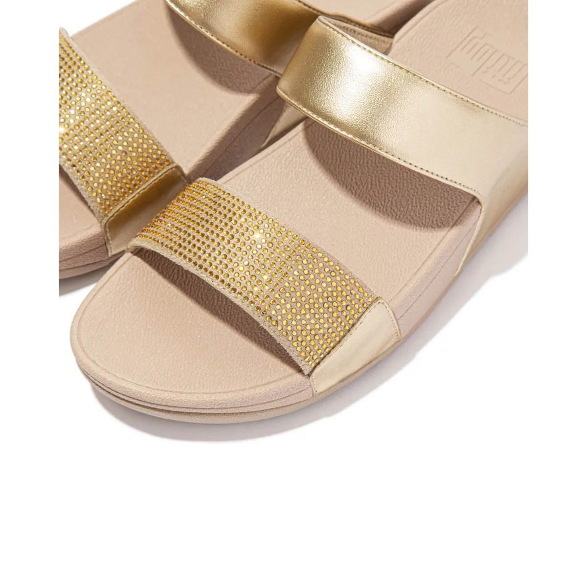 LULU Crystal Embellished Slides