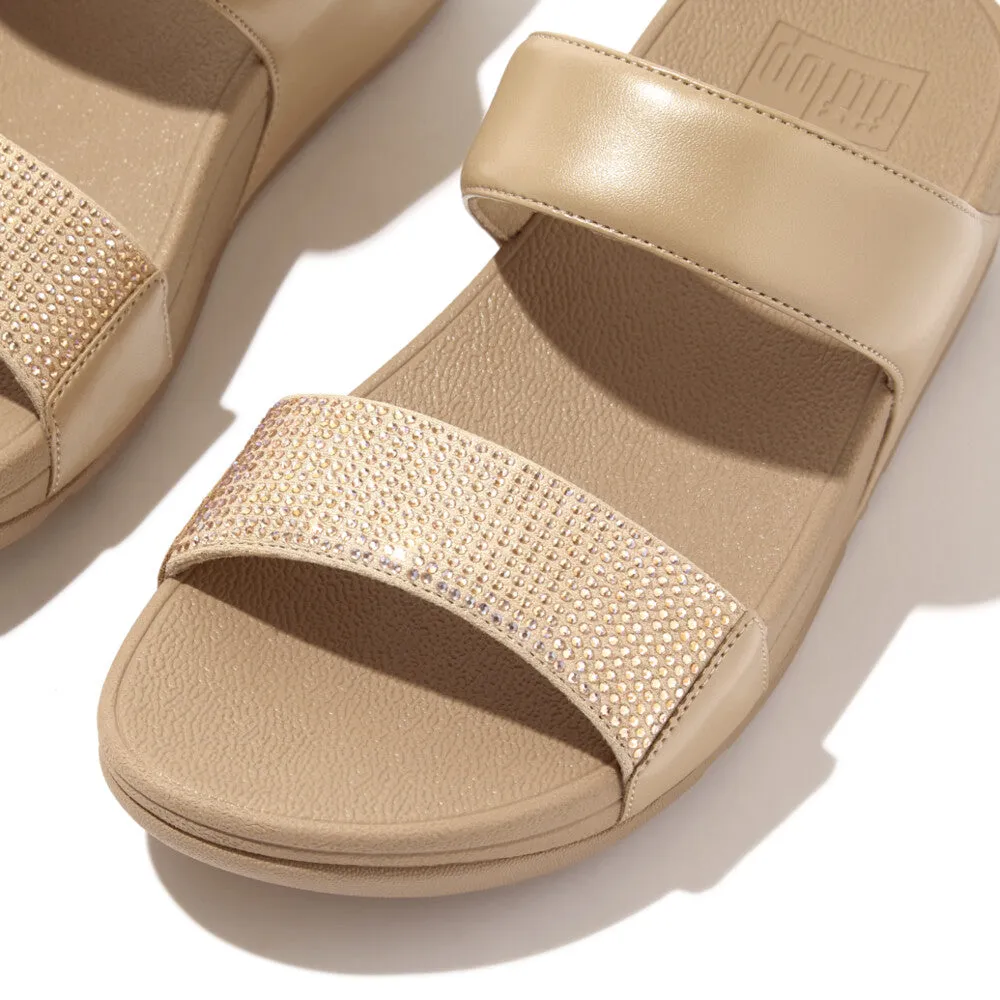 LULU Crystal Embellished Slides