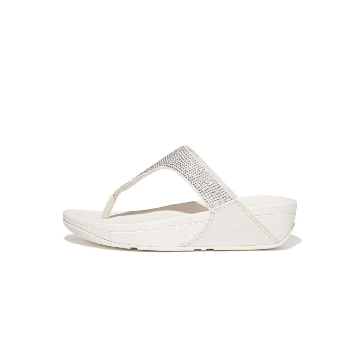 LULU Crystal Embellished Toe-Post Sandals