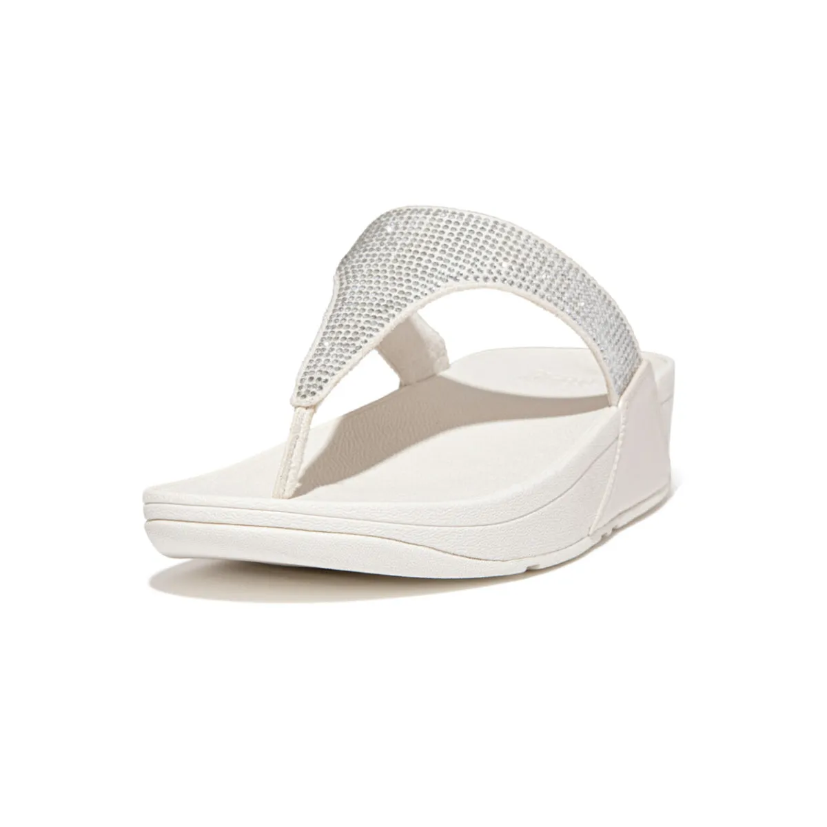LULU Crystal Embellished Toe-Post Sandals