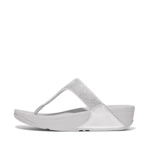 LULU Crystal Embellished Toe-Post Sandals