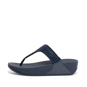 LULU Crystal Embellished Toe-Post Sandals