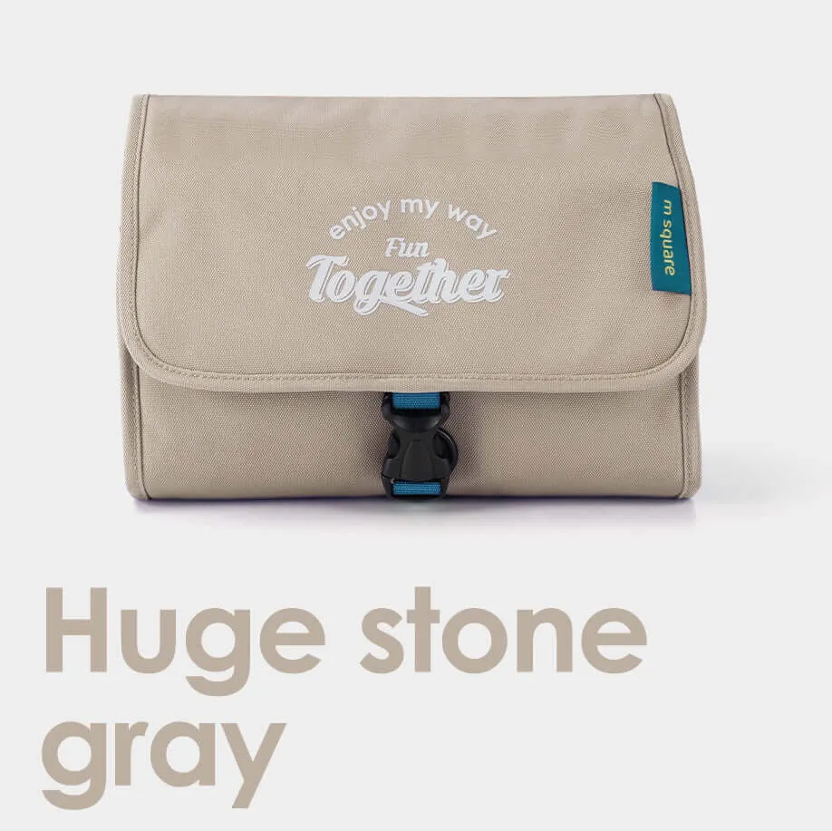 M Square Hanging Travel Toiletry Bag - Foldable Design