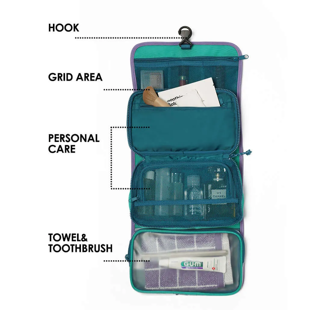 M Square Hanging Travel Toiletry Bag - Foldable Design