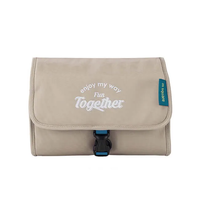 M Square Hanging Travel Toiletry Bag - Foldable Design