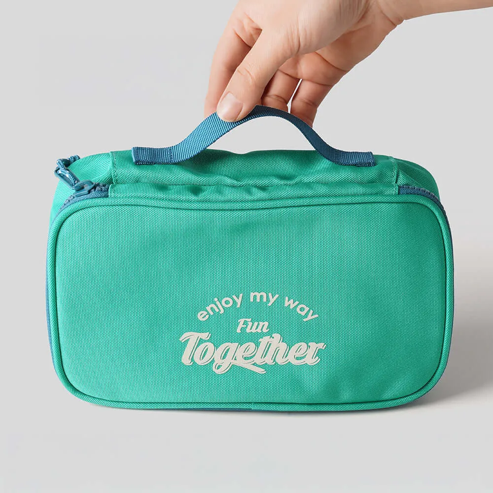 M Square Hanging Travel Toiletry Bag - Foldable Design