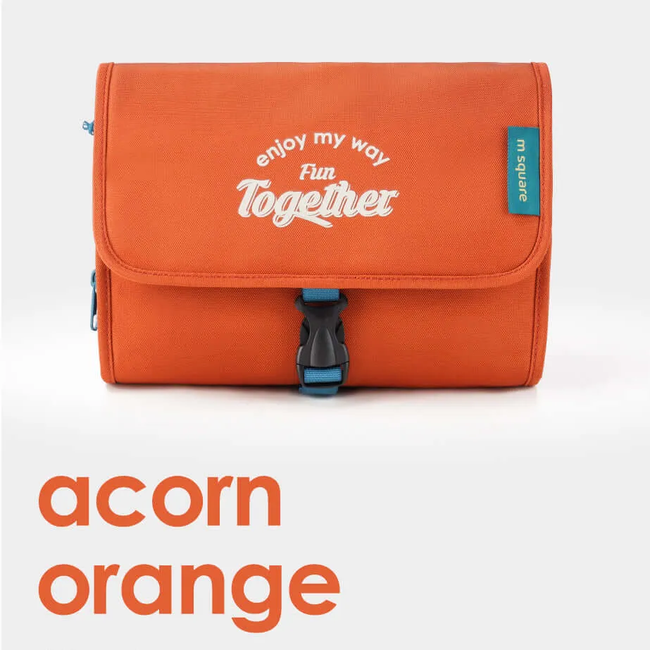 M Square Hanging Travel Toiletry Bag - Foldable Design