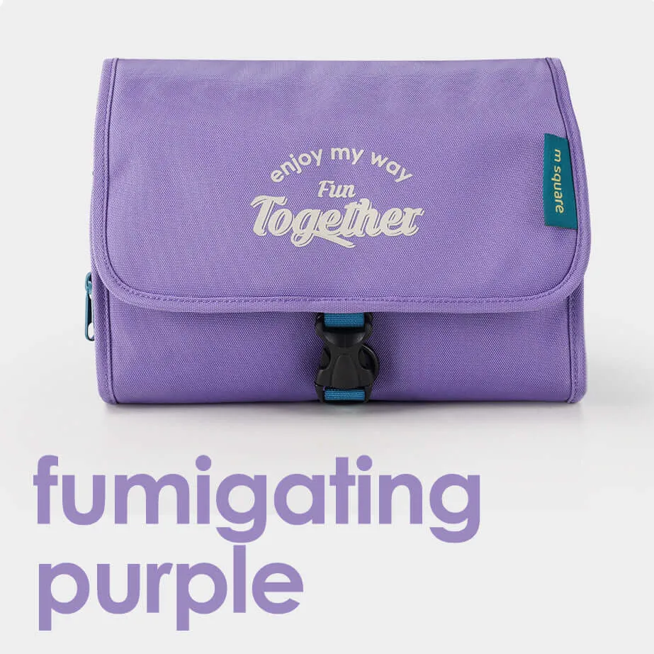 M Square Hanging Travel Toiletry Bag - Foldable Design