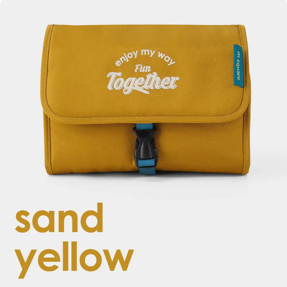 M Square Hanging Travel Toiletry Bag - Foldable Design