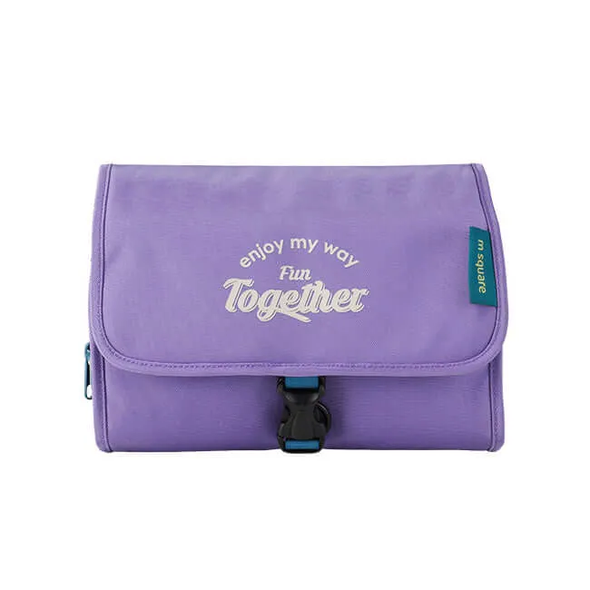 M Square Hanging Travel Toiletry Bag - Foldable Design