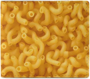 Macaroni And Cheese Novelty Bifold Wallet Funny Purse Front Pocket Holder Money Clip with ID Credit Card Slots for Men Women