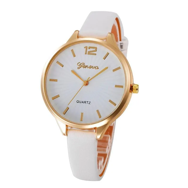 Malloom Casual Leather Quartz Watch