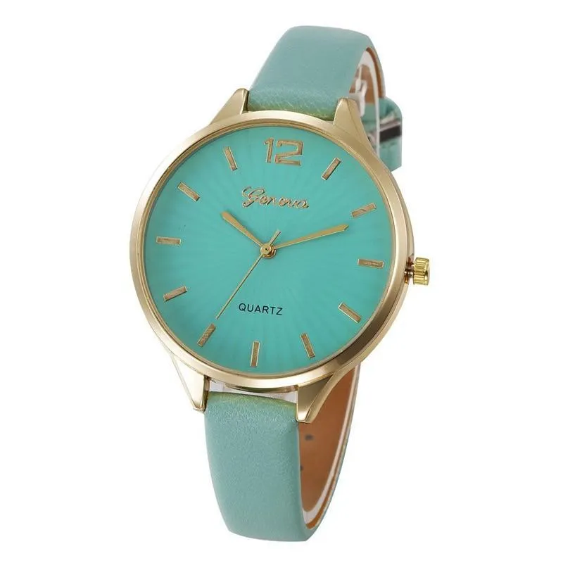 Malloom Casual Leather Quartz Watch