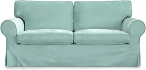 MASTERS OF COVERS Elegant Velvet Ektorp Loveseat Sofa Cover for IKEA Two Seater Ektorp Slipcover-Mint