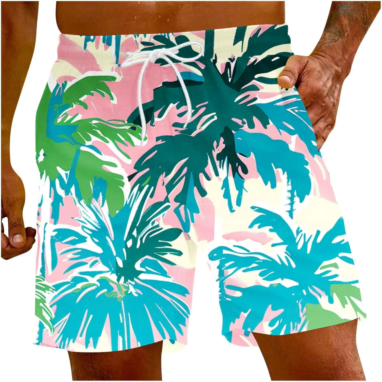 Men Beach Size Summer Leisure Print Fun Men's 3D Beach Plus Sports Men's Pants Mens Hoodies Mens Swimming Short Swim