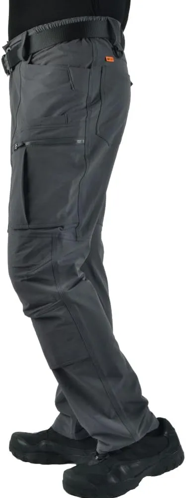 Men's 4 Way Stretch Outdoor Cargo Pants All Season with Multi Pocket Utility Work Pant