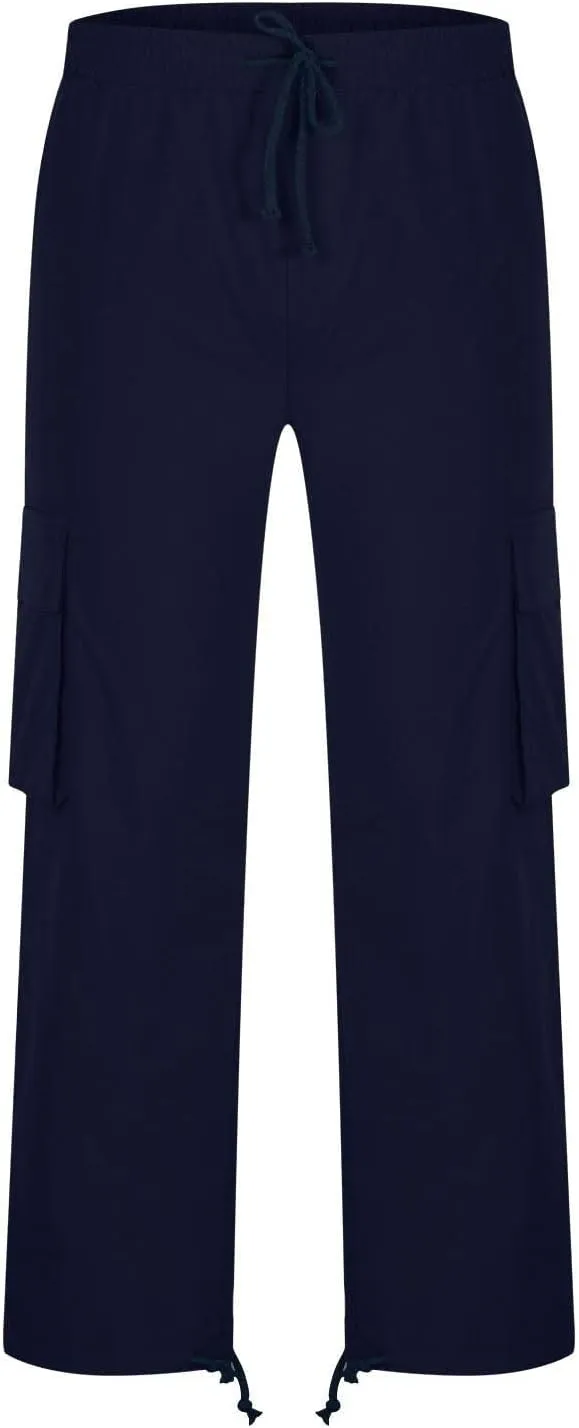 Mens Cargo Pants Casual Baggy Utility Work Hiking Joggers Athletic Big and Tall Sweatpants with Multi Pockets