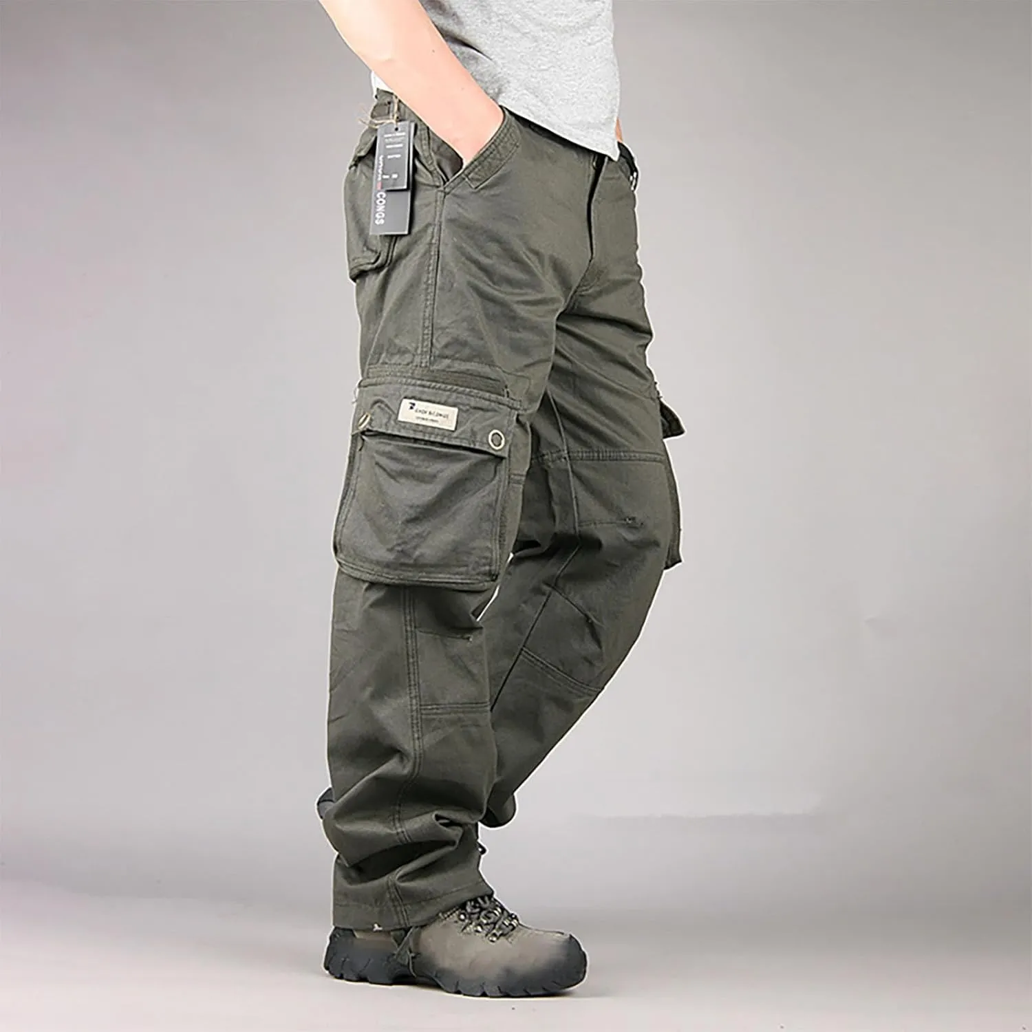 Mens Cargo Pants Outdoor Hiking Pants Men Casual Lightweight Joggers Work Pants Military Pants with Multi-Pocket