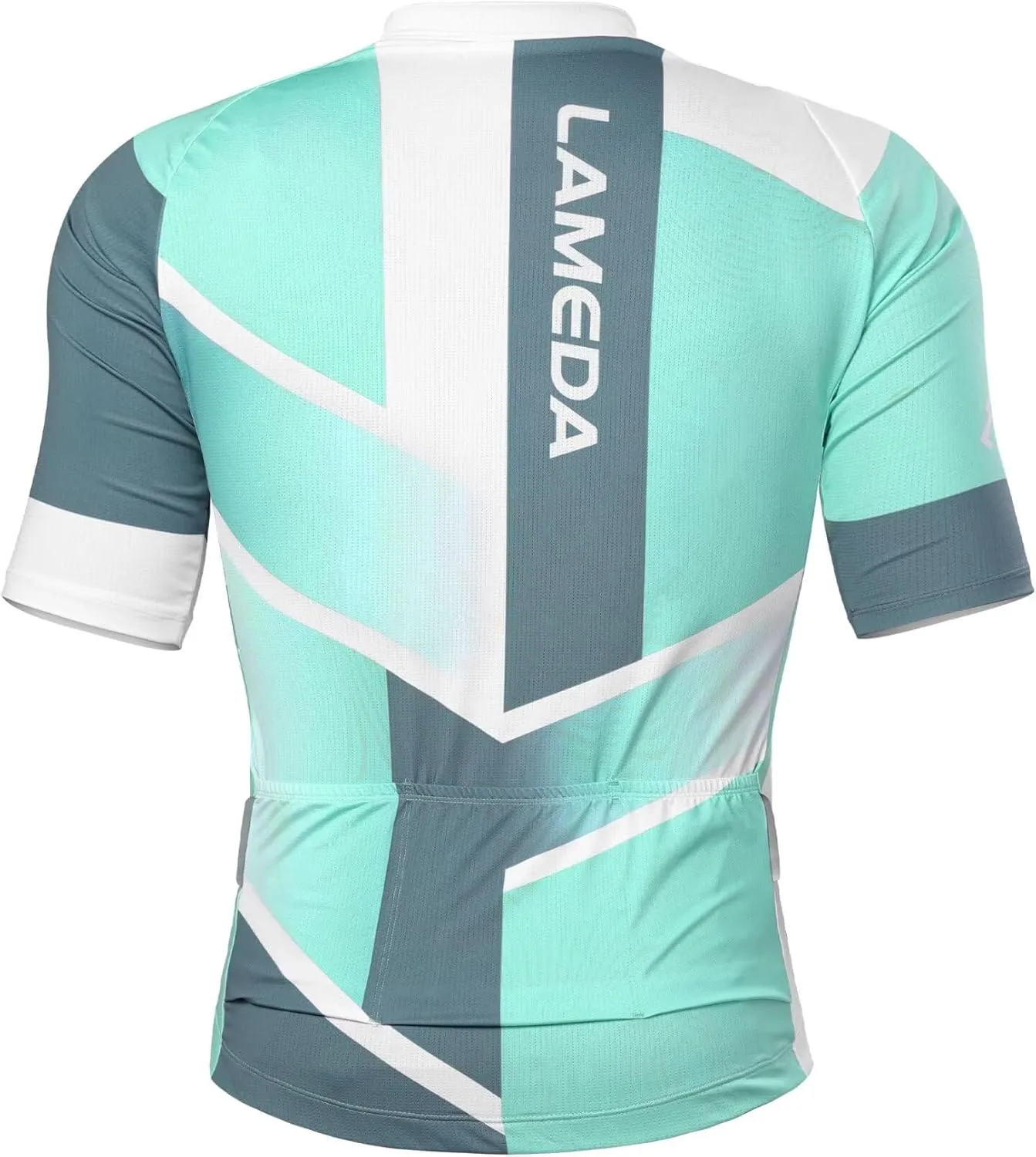 Men's Cycling Jersey Breathable Lightweight Short Sleeve Elastic Pro Road Bike Shirt Full Zip