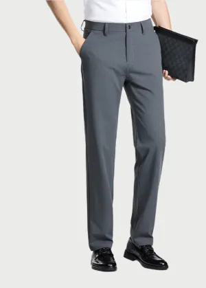Men's Executive Silk Dress Pants | Professional Business Formal Trousers