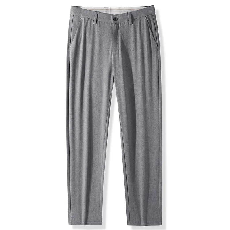 Men's Executive Silk Dress Pants | Professional Business Formal Trousers