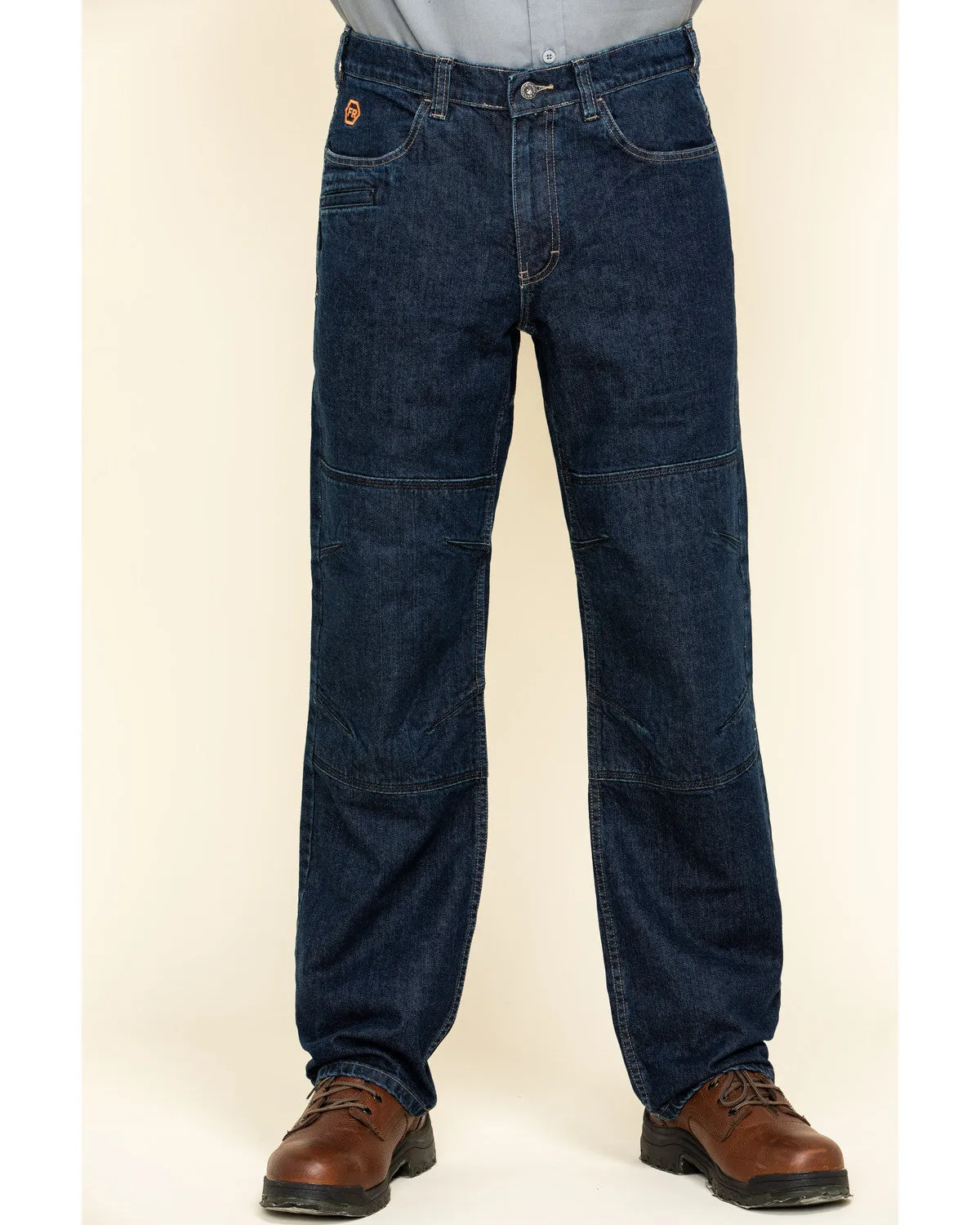 Men's FR Denim Straight Work Jeans
