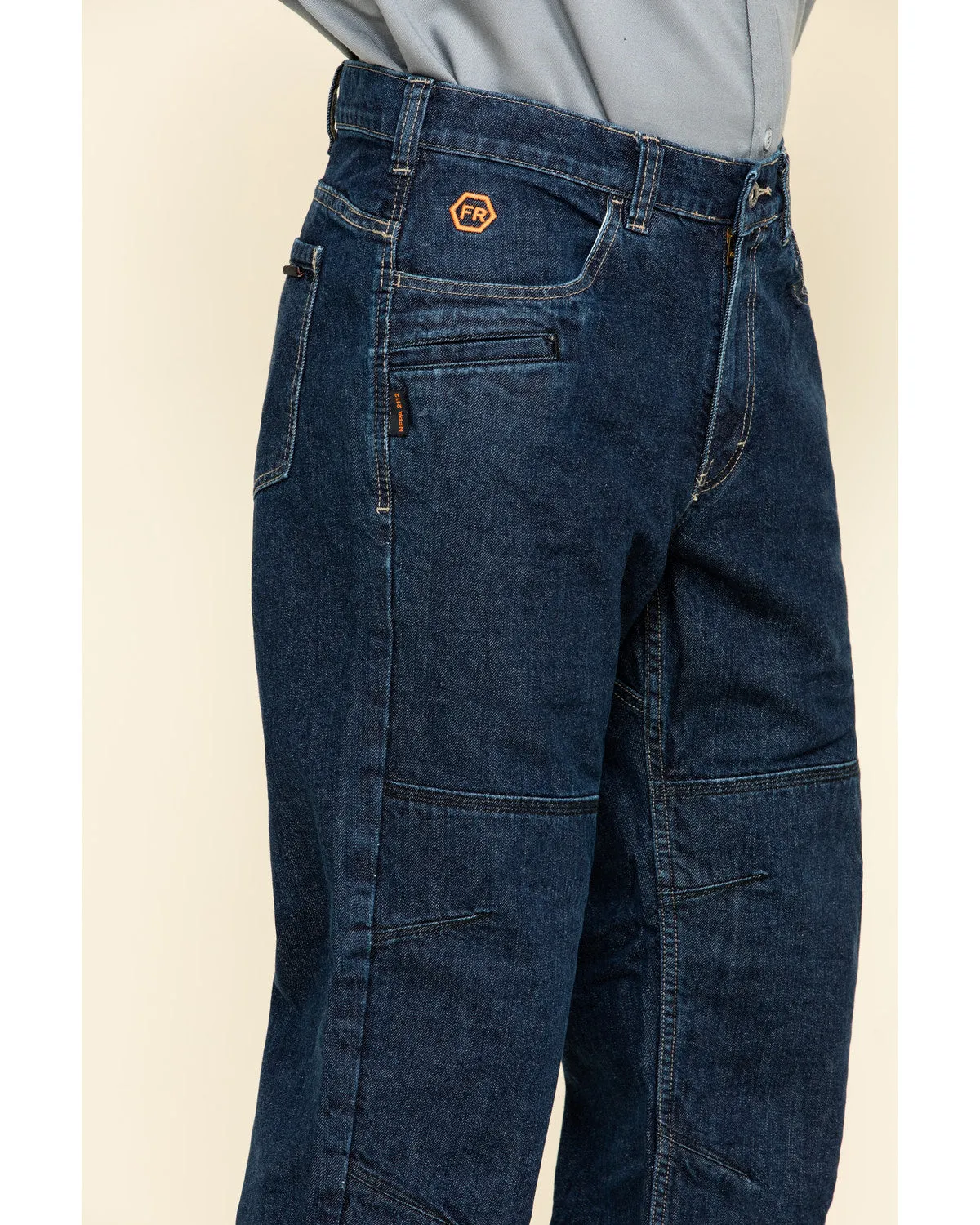 Men's FR Denim Straight Work Jeans