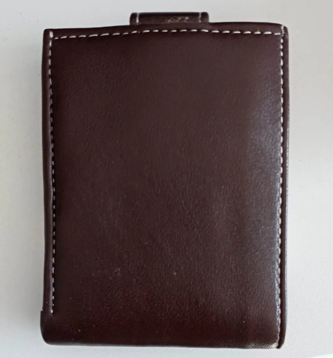 Mens Genuine Leather Wallet/Coin Purse Wallet with Multiple Card Slots - Dark Brown