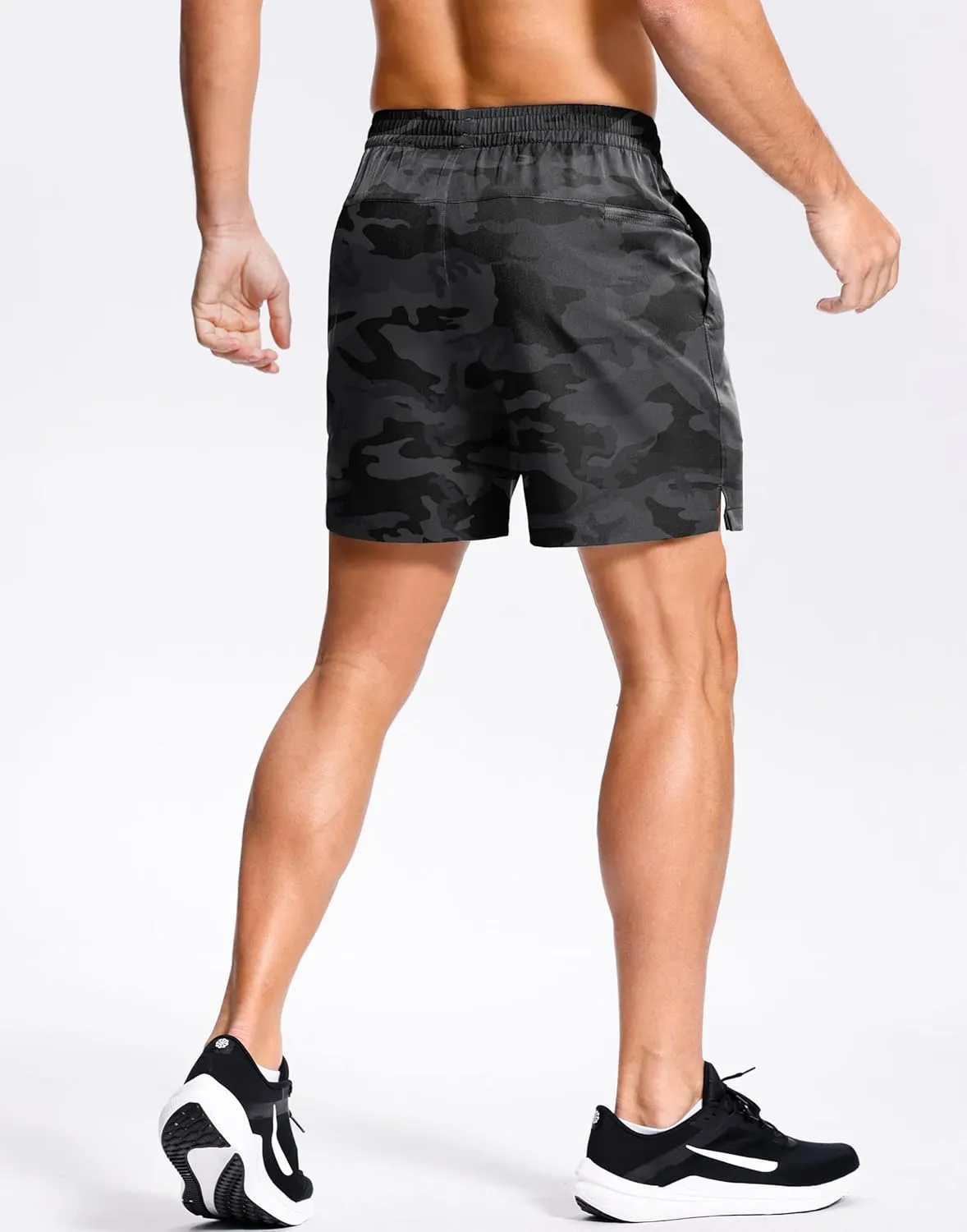 Men's Lightweight Athletic Shorts with Zipper Pockets 7"/5"/9" Gym Workout Running Quick Dry Tennis Shorts for Men