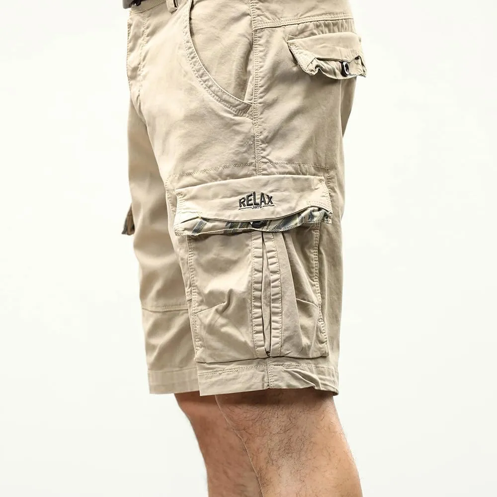 Men's Multi Pockets Military Cargo Shorts Summer Regular Fit Cotton Work Shorts
