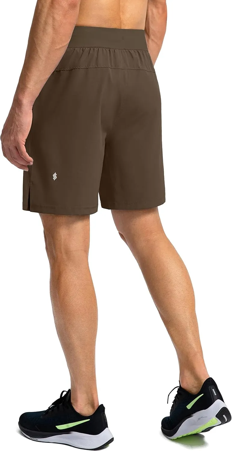 Men's Running Shorts with Zipper Pockets 7"/ 5" / 9" Lightweight Quick Dry Basketball Gym Workout Athletic Shorts for Men