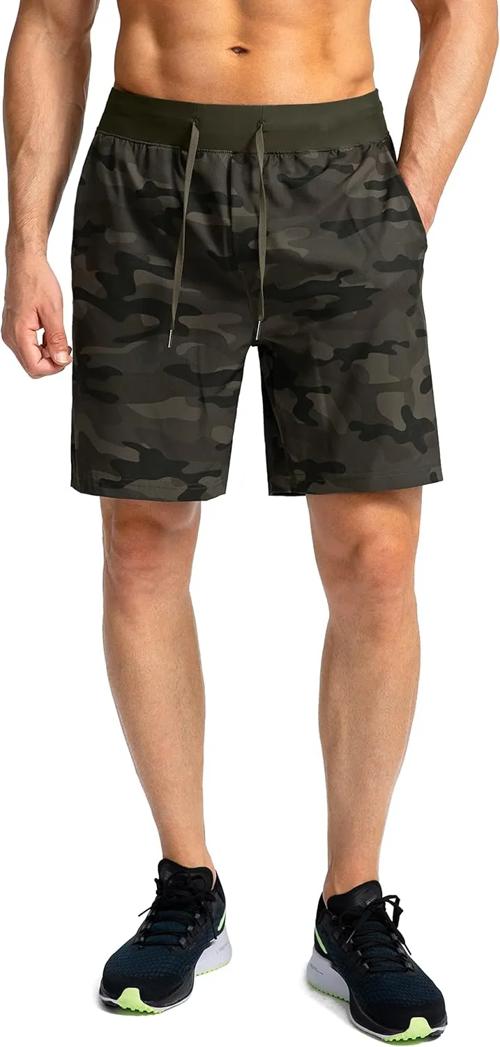 Men's Running Shorts with Zipper Pockets 7"/ 5"/ 9" Lightweight Quick Dry Basketball Gym Workout Athletic Shorts for Men