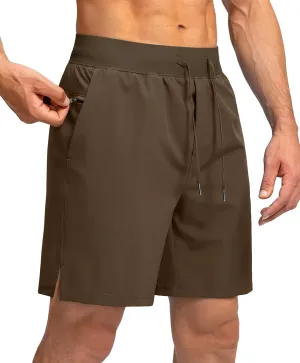 Men's Running Shorts with Zipper Pockets 7"/ 5" / 9" Lightweight Quick Dry Basketball Gym Workout Athletic Shorts for Men
