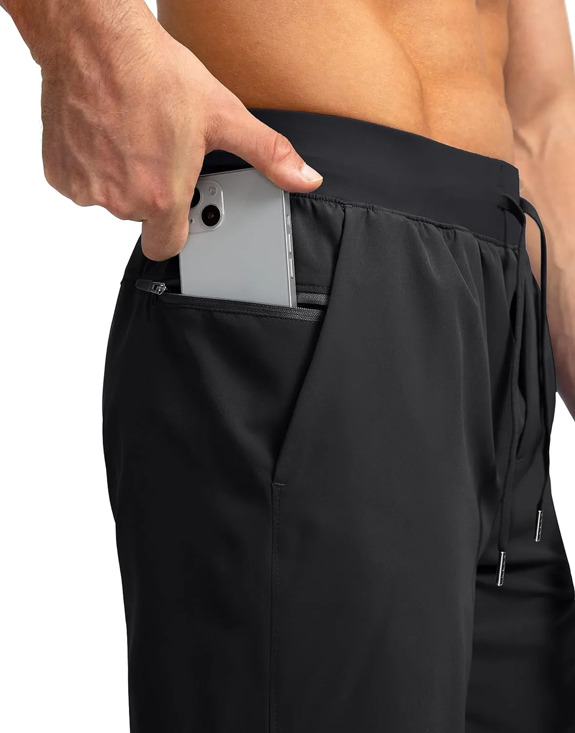 Men's Running Shorts with Zipper Pockets 7"/ 5"/ 9" Lightweight Quick Dry Basketball Gym Workout Athletic Shorts for Men