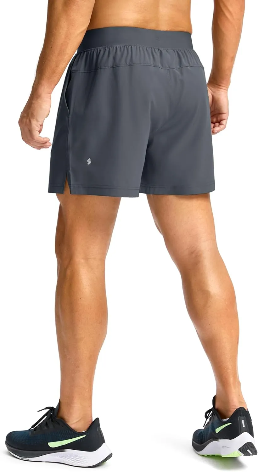 Men's Running Shorts with Zipper Pockets 7"/ 5" / 9" Lightweight Quick Dry Basketball Gym Workout Athletic Shorts for Men
