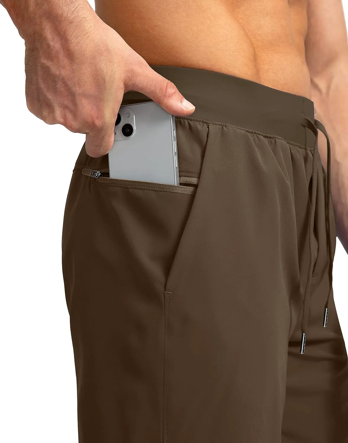 Men's Running Shorts with Zipper Pockets 7"/ 5" / 9" Lightweight Quick Dry Basketball Gym Workout Athletic Shorts for Men