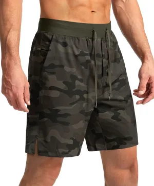 Men's Running Shorts with Zipper Pockets 7"/ 5"/ 9" Lightweight Quick Dry Basketball Gym Workout Athletic Shorts for Men