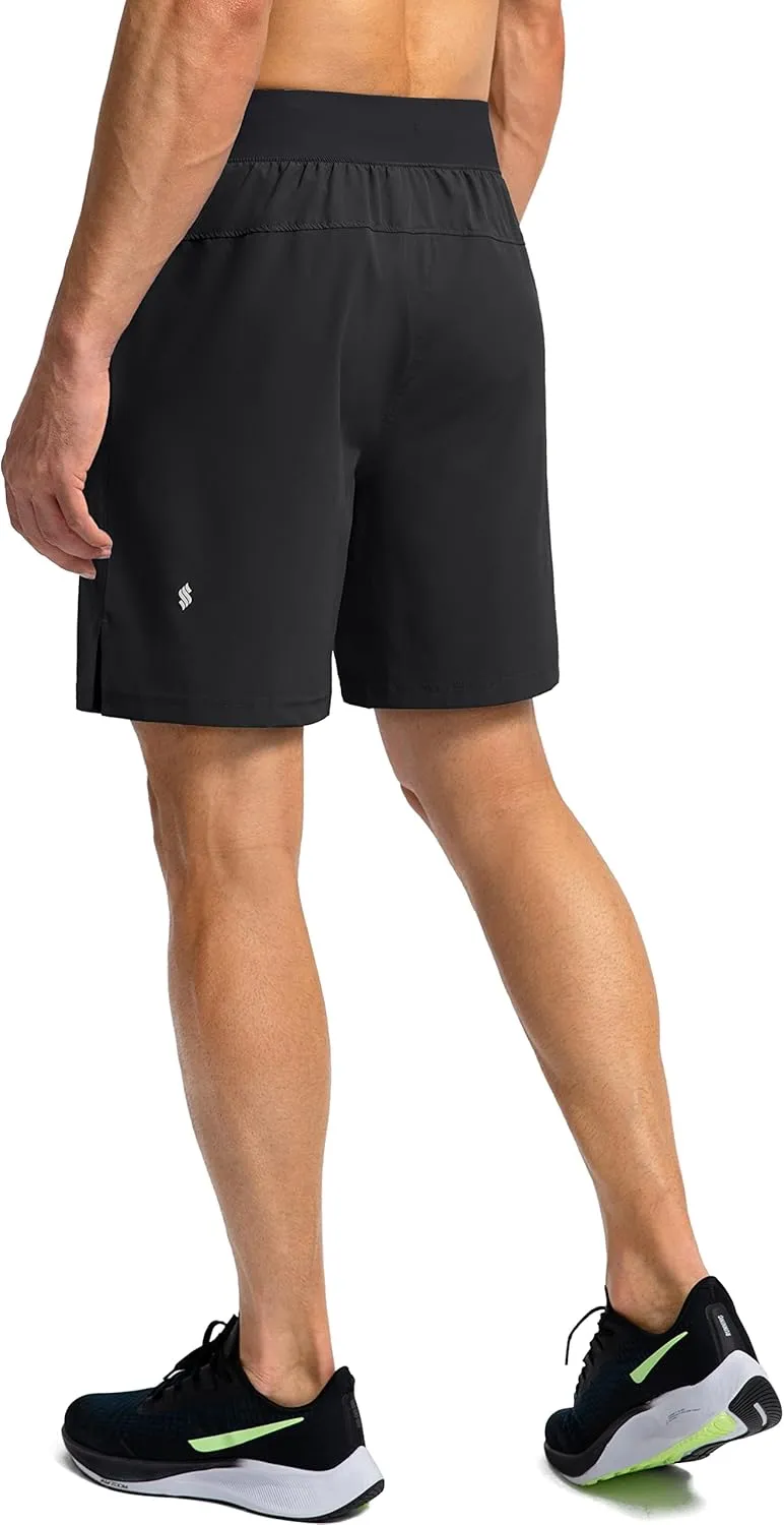 Men's Running Shorts with Zipper Pockets 7"/ 5"/ 9" Lightweight Quick Dry Basketball Gym Workout Athletic Shorts for Men