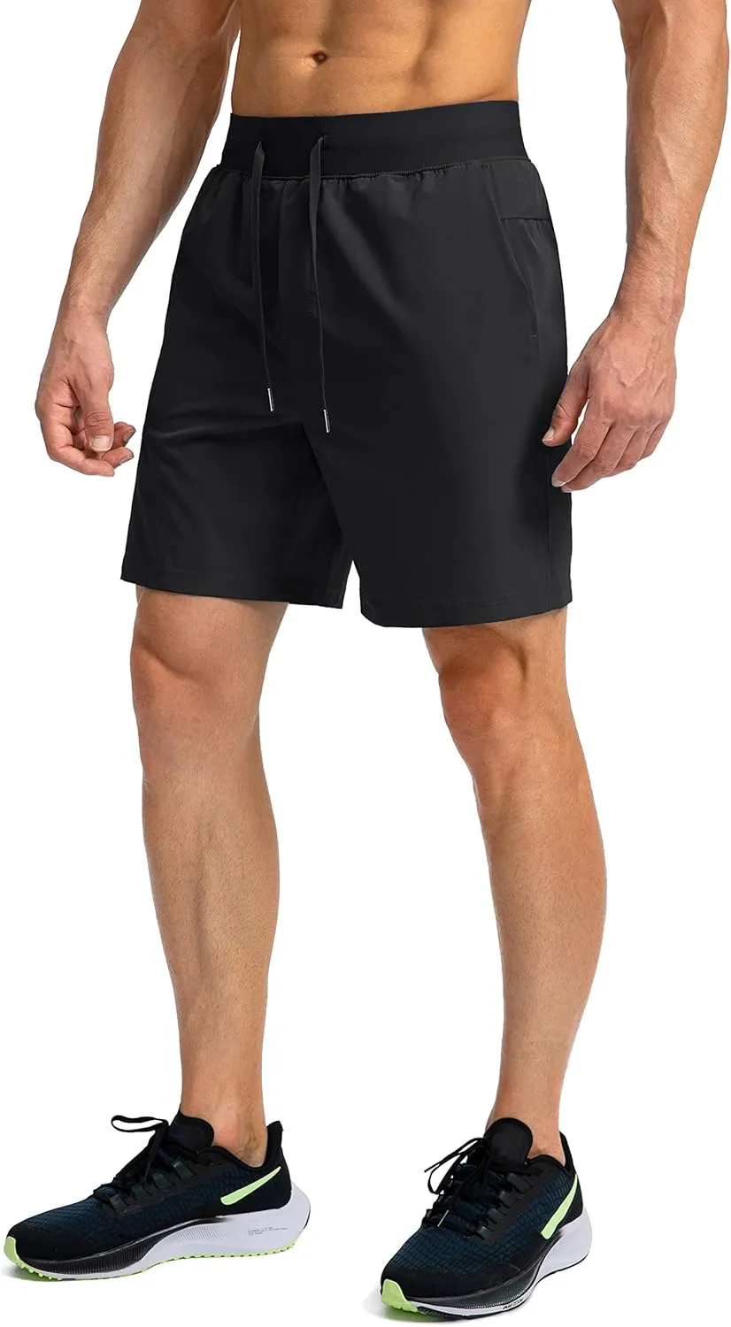 Men's Running Shorts with Zipper Pockets 7"/ 5"/ 9" Lightweight Quick Dry Basketball Gym Workout Athletic Shorts for Men