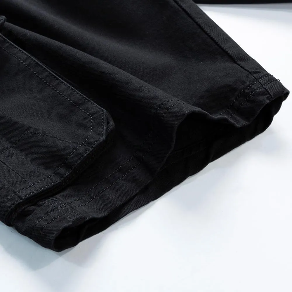 Men's Slim Fit Tactical Cargo Shorts Summer Multi Pockets Military Work Shorts